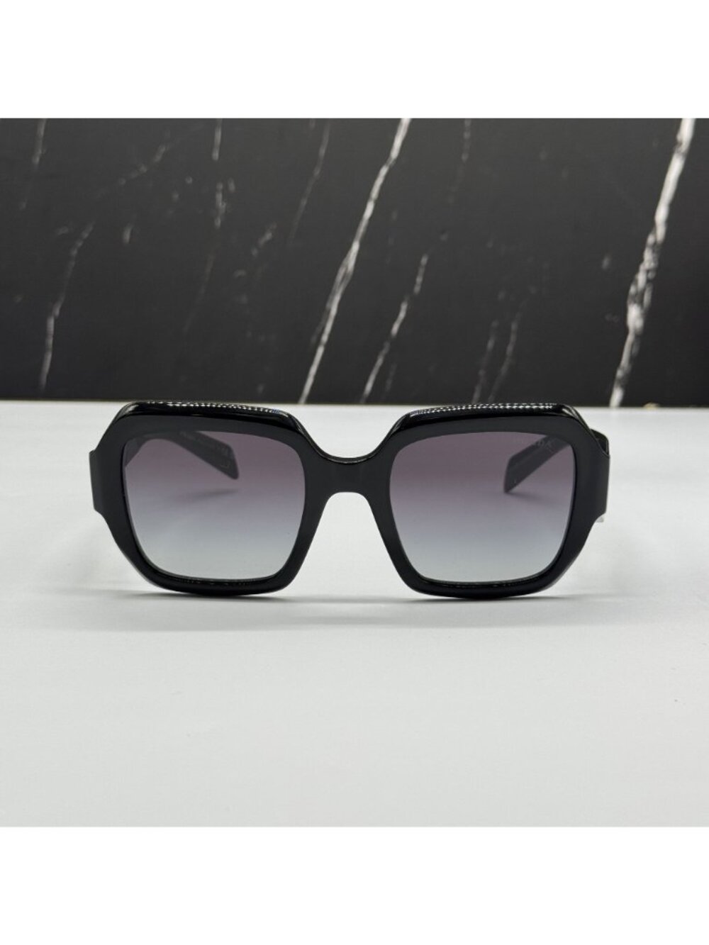 NEW PRADA PR28ZS 16K90A SUNGLASSES PR 28ZS 16K90A OVERSIZED BLACK WOMEN SPR 28Z - Picture 3 of 10